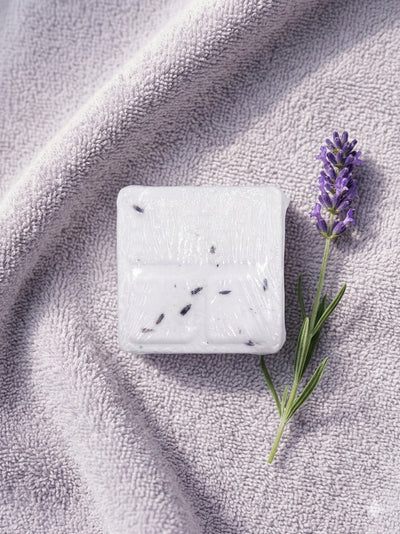 Lavender aromatherapy shower steamer — releases calming vapors during shower