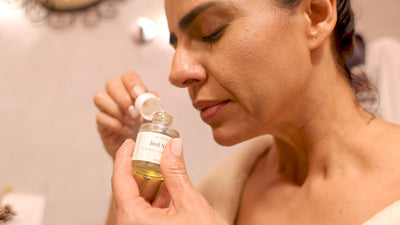 Encounter Body Oil — Just Settle — applied after shower with slow intention (6-Day)