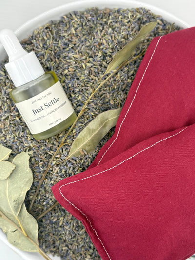Encounter Oil and Herbal Pillow together — layered sensory elements for deep rest